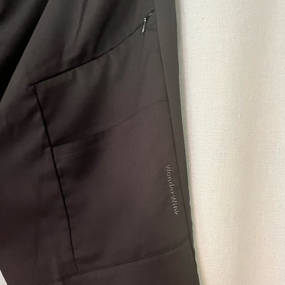 WonderWink L Petite Black Jogger Scrub Pants - Picture 3 of 5